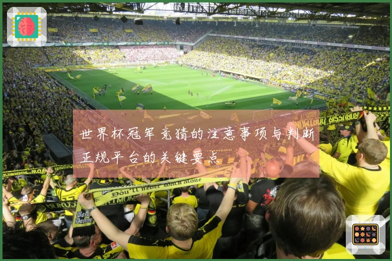 世界杯冠军竞猜的注意事项与判断正规平台的关键要点